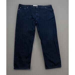 Vintage Levis 550 Jeans Relaxed Fit Straight Leg 50x32 Mens Black Denim